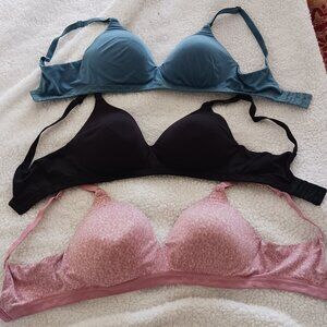 34C (3) Warners Cloud 9 Super Soft Wireless Lightly Lined Comfort Bra